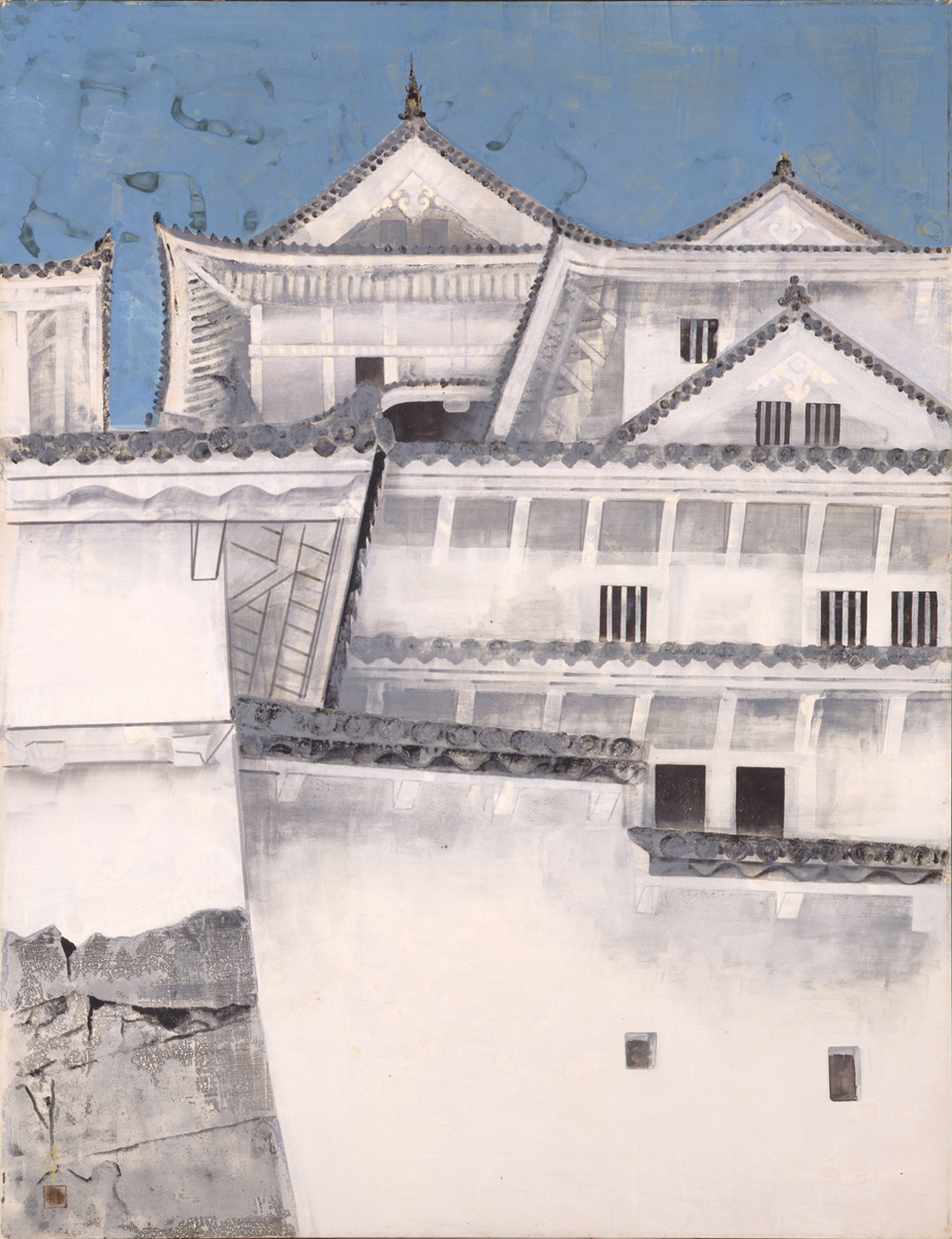 奥村土牛《城》1955(昭和30)年　紙本・彩色　山種美術館